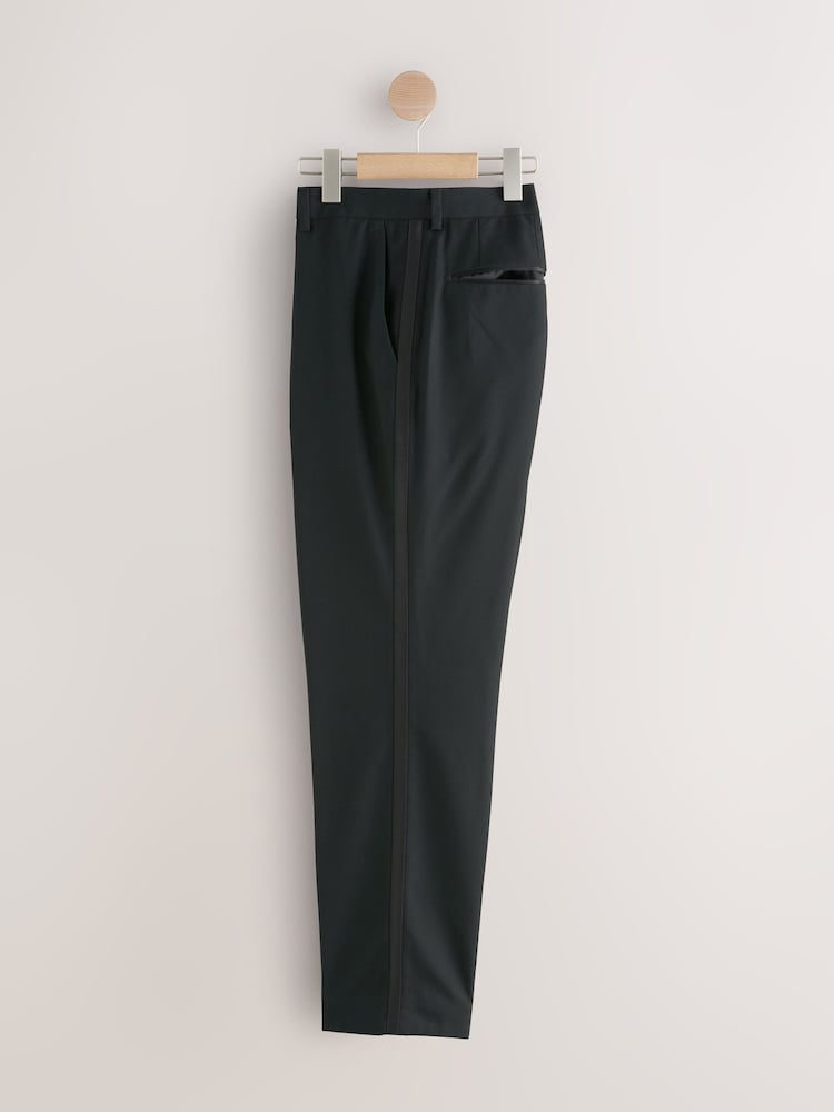 Tape Detail Regular Fit Tuxedo Suit Trousers - Image 7 of 10