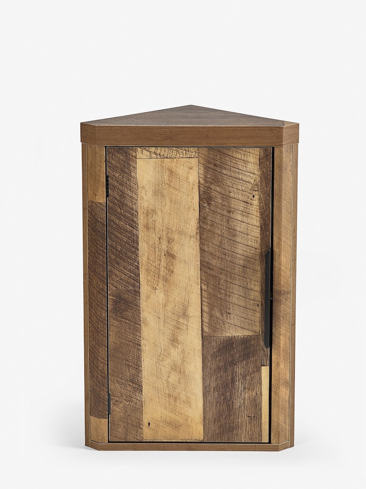 Natural Bronx Oak Effect Corner Small Cupboard - Image 2 of 5