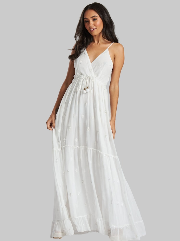 South Beach Sequin Detail Cami V-Neck Maxi Dress - Bild 1 von 5