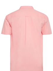 BadRhino Big & Tall Pink 100% Cotton Short Sleeve Poplin Shirt - Image 2 of 2