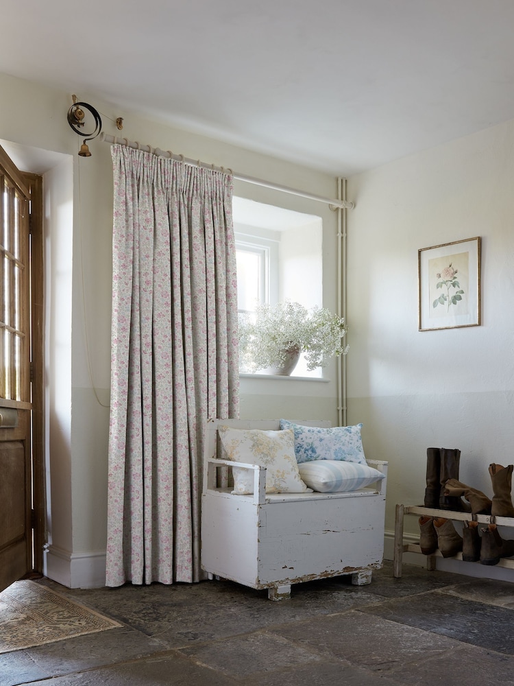Shabby Chic by Rachel Ashwell® Pink Berry Ditsy Made to Measure Curtains - Image 2 of 9 Shabby Chic by Rachel Ashwell® Pink Berry Ditsy Made to Measure Curtains - Image 2 of 9