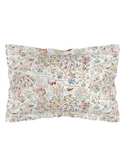 Sanderson Damson & Cobalt Moat Birds Floral 180 Thread Count Duvet Cover & Pillowcase Set - Image 3 of 4