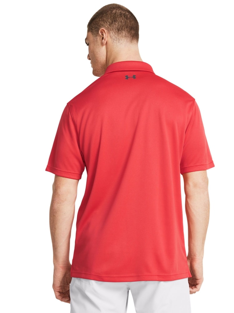 Under Armour Red/Grey Navy/Golf Tech Polo Shirt - Image 2 of 5