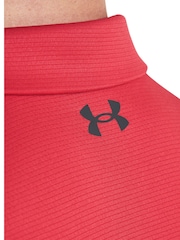 Under Armour Red/Grey Navy/Golf Tech Polo Shirt - Image 3 of 5