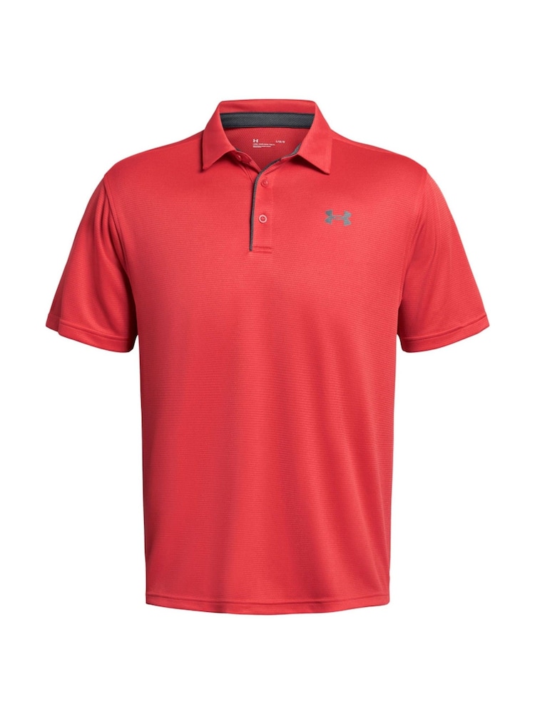 Under Armour Red/Grey Navy/Golf Tech Polo Shirt - Image 4 of 5