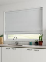 White 100% Cotton Made To Measure Roman Blind - Image 3 of 5