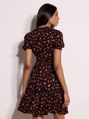 Minivestido fruncido con estampado floral de Apricot - Imagen 2 de 5