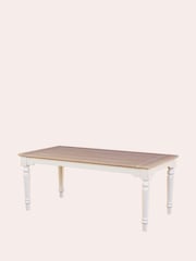 Laura Ashley White Dorset Dining Table - Image 3 of 4