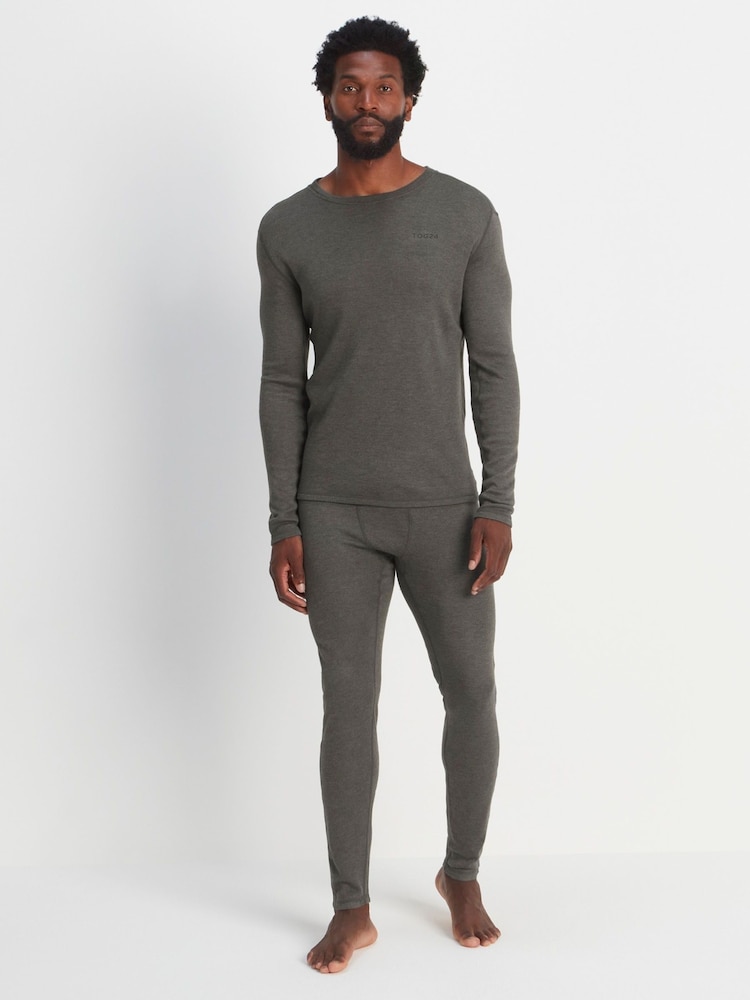 Tog 24 Dark Grey Marl Meru Thermal Crewneck Sweatshirt - Image 3 of 8