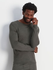 Tog 24 Dark Grey Marl Meru Thermal Crewneck Sweatshirt - Image 5 of 8