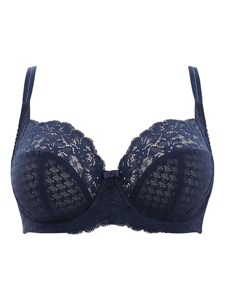 Panache Navy Full Cup Envy Lace Wired Bra - Image 4 of 4 Panache Navy Full Cup Envy Lace Wired Bra - Image 4 of 4