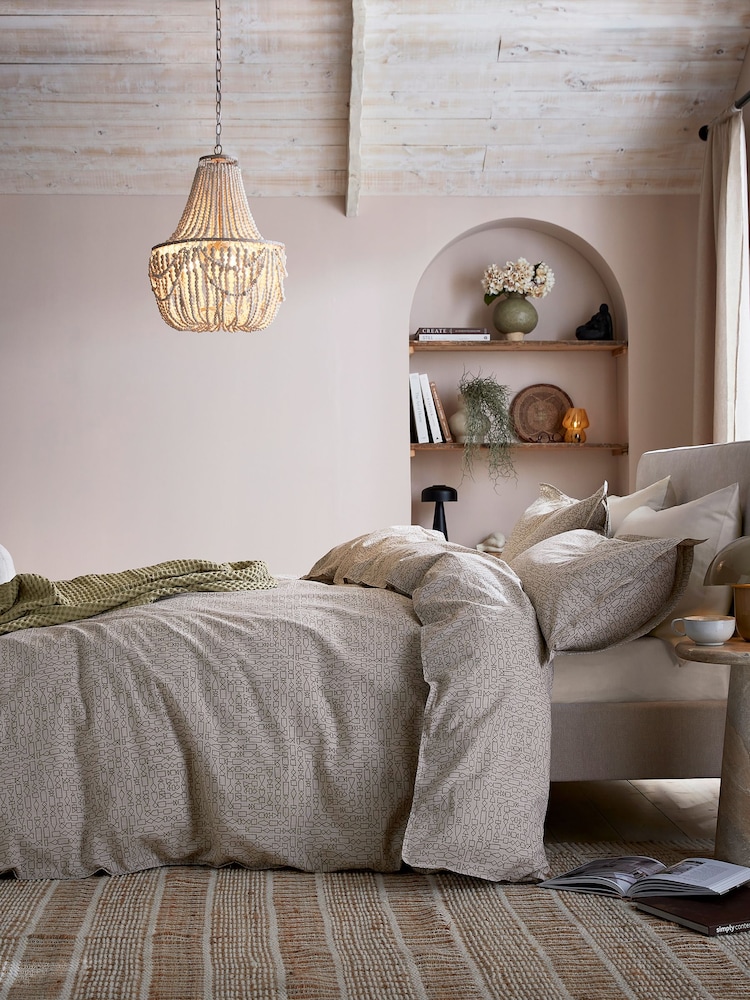 Sage Green Lara 100% Cotton Duvet Cover & Pillowcase Set - Image 2 of 4 Sage Green Lara 100% Cotton Duvet Cover & Pillowcase Set - Image 2 of 4