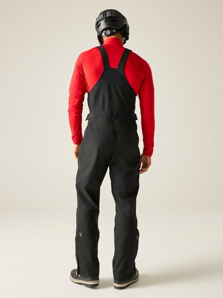 Dare 2b Black Twin Tip Bibbed Salopettes Trousers - Image 2 of 9 Dare 2b Black Twin Tip Bibbed Salopettes Trousers - Image 2 of 9