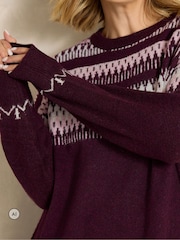 Evans Fairisle Roll Neck Jumper Dress - Изображение 4 7