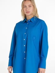 Tommy Hilfiger Hemd aus Bio-Baumwolle in legerer Passform, Blau - Bild 1 von 6