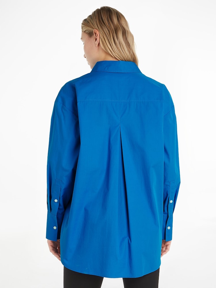 Tommy Hilfiger Hemd aus Bio-Baumwolle in legerer Passform, Blau - Bild 2 von 6