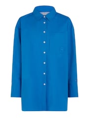 Tommy Hilfiger Hemd aus Bio-Baumwolle in legerer Passform, Blau - Bild 4 von 6