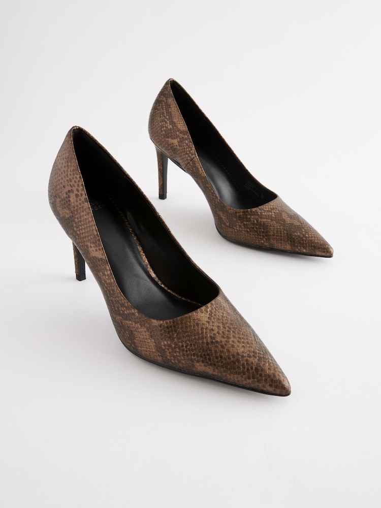 Buy Bronze Regular/Wide Fit Forever Comfort® Point Toe Mid Heel