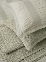 Conjunto de capa de edredão e fronha Bedeck of Belfast Woven Waffle Striped - Imagem 5 de 5