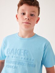 Baker by Ted Baker modra 100% bombažna majica - Slika 3 iz 9