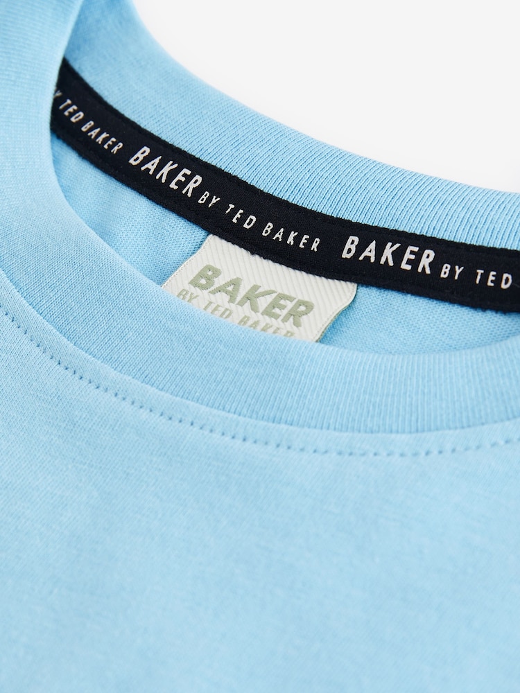 Baker by Ted Baker modra 100% bombažna majica - Slika 9 iz 9