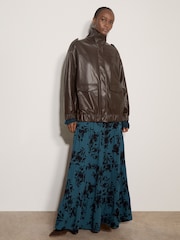 Chaqueta extragrande de cuero sintético de Apricot - Imagen 1 de 5