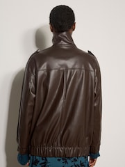 Chaqueta extragrande de cuero sintético de Apricot - Imagen 5 de 5