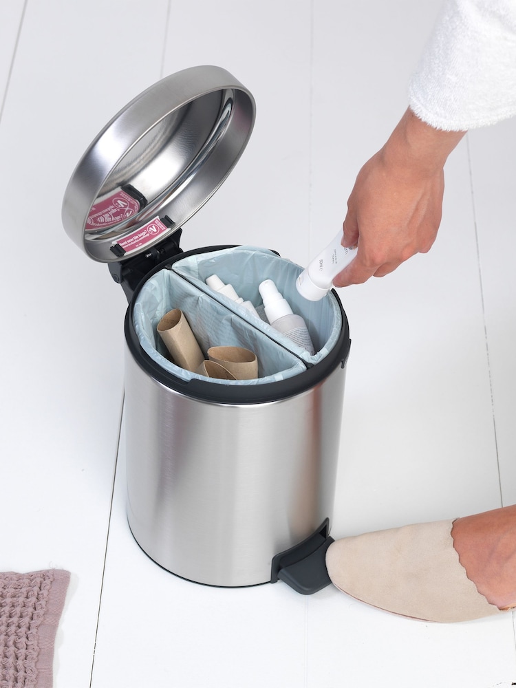 Brabantia Silver Newlcon Recycle Pedal Bin - Image 2 of 5