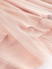 Pink Flower Girl Bow Dress (3mths-16yrs) - Image 9 of 9