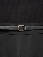 Mango Black Belt Long Jumpsuit - Image 7 of 7