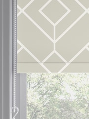 Natural Lattice Geo Made to Measure Roller Blind - Image 5 of 6