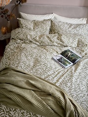 ABIGAIL AHERN x MURMUR Sage Green Tess Wonderfully Soft Waffle Throw - Image 2 of 6