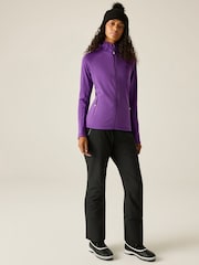 Dare 2b Purple Ventura Hooded Stretch Midlayer Fleece - Image 3 of 10
