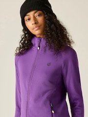 Dare 2b Purple Ventura Hooded Stretch Midlayer Fleece - Image 5 of 10
