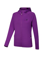 Dare 2b Purple Ventura Hooded Stretch Midlayer Fleece - Image 8 of 10