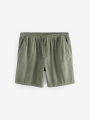 Sage Green 100% Cotton Corduroy Dock Shorts - Image 4 of 8