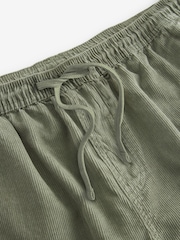 Sage Green 100% Cotton Corduroy Dock Shorts - Image 5 of 8
