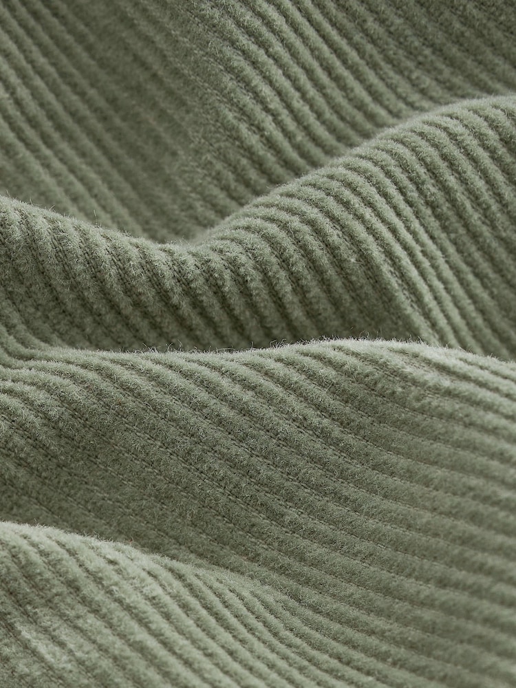 Sage Green 100% Cotton Corduroy Dock Shorts - Image 8 of 8