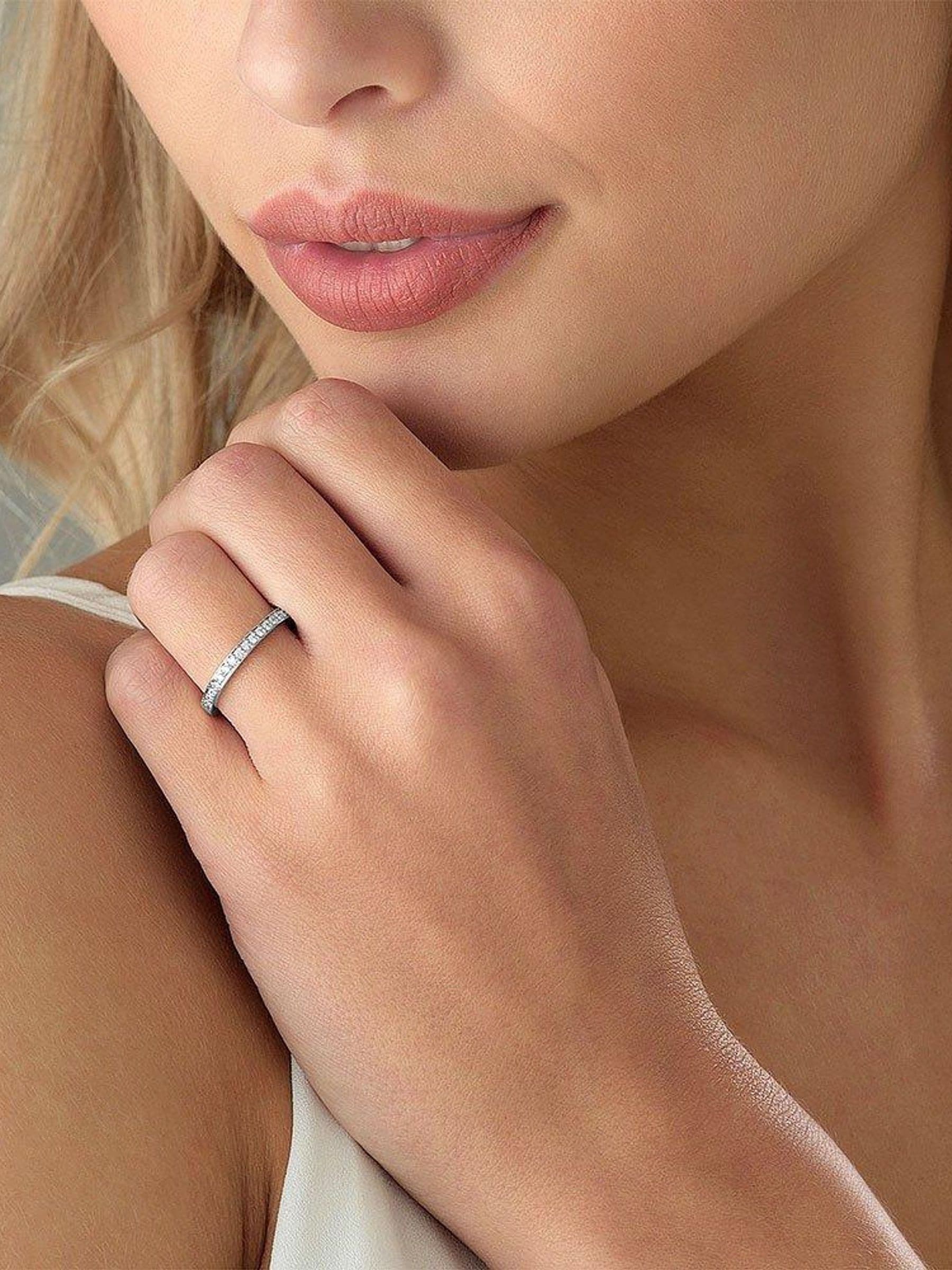 Buy Beaverbrooks 9ct White Gold Diamond Half Eternity Ring from the Next UK online shop