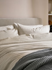 ABIGAIL AHERN x MURMUR Charcoal Tess Wonderfully Soft Waffle Throw - Image 3 of 5