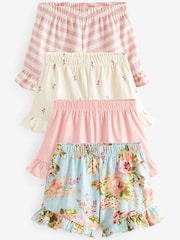 Rosa geblümt - Shorts im 4er-Pack (3Monate–7Jahre) - Bild 1 von 3