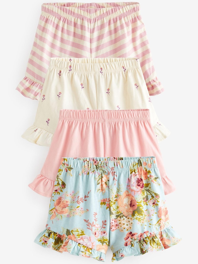 Rosa geblümt - Shorts im 4er-Pack (3Monate–7Jahre) - Bild 1 von 3
