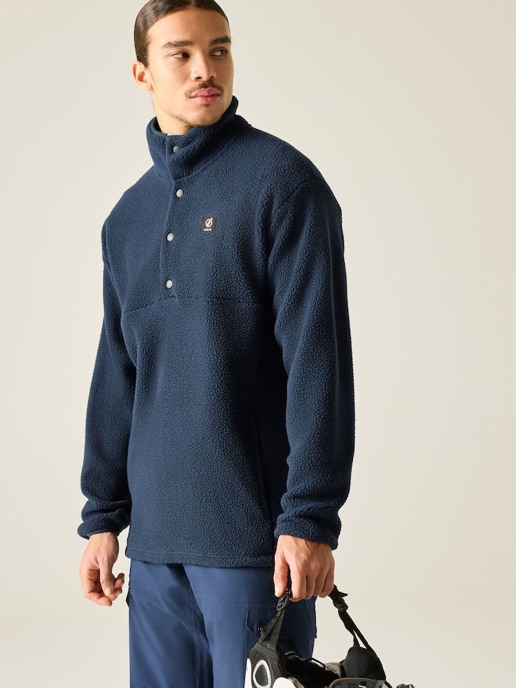 Dare 2b Blue Twin Tip Snap Fleece - Image 1 of 10 Dare 2b Blue Twin Tip Snap Fleece - Image 1 of 10