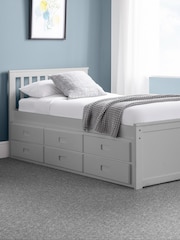 Julian Bowen Grey Maisie 3 Drawer Storage Bed with Pull Out Underbed - Image 1 of 4
