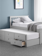 Julian Bowen Grey Maisie 3 Drawer Storage Bed with Pull Out Underbed - Image 2 of 4