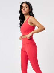 Girlfriend Collective Red 7/8 Pocket High Rise Leggings - Image 3 of 8