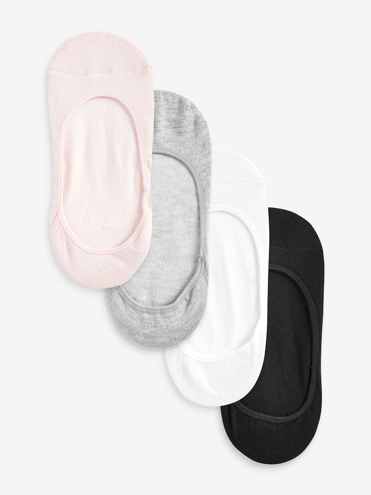 Black/Neutral Low Cut Invisible Footsies 5 Pack - Image 1 of 5