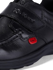 Kickers Black Reasan Strap Leather Shoes - Image 5 of 5