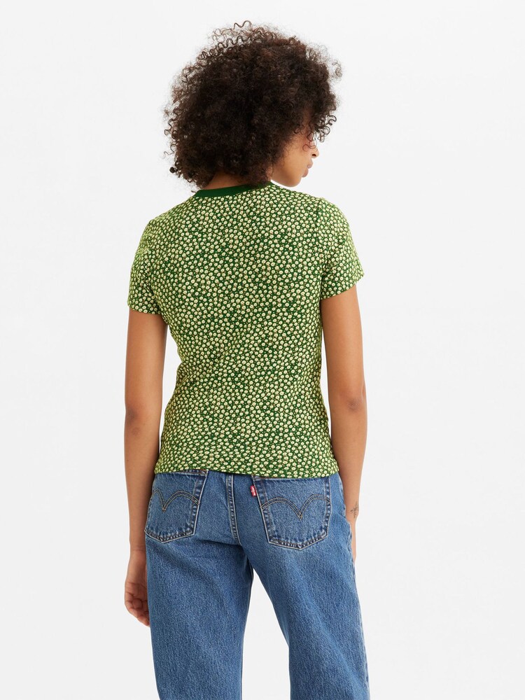 Levi's® Green Baby Rib 100% Cotton T-Shirt - Image 2 of 3