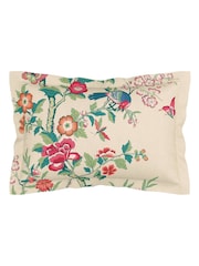 V&A Green Chinese Magpie Floral 100% Cotton Duvet Cover & Pillowcase Set - Image 5 of 5